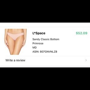 Rose colored L*space bikini bottoms size M